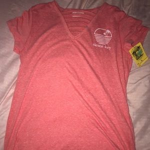 Never Worn Siesta Key T-Shirt with Cute V-Neck
